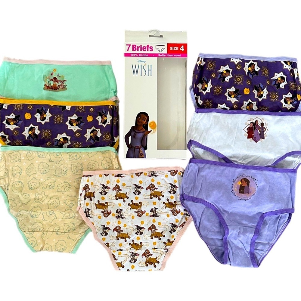 New Disney Wish Underwear Briefs 7 Pairs multimedia